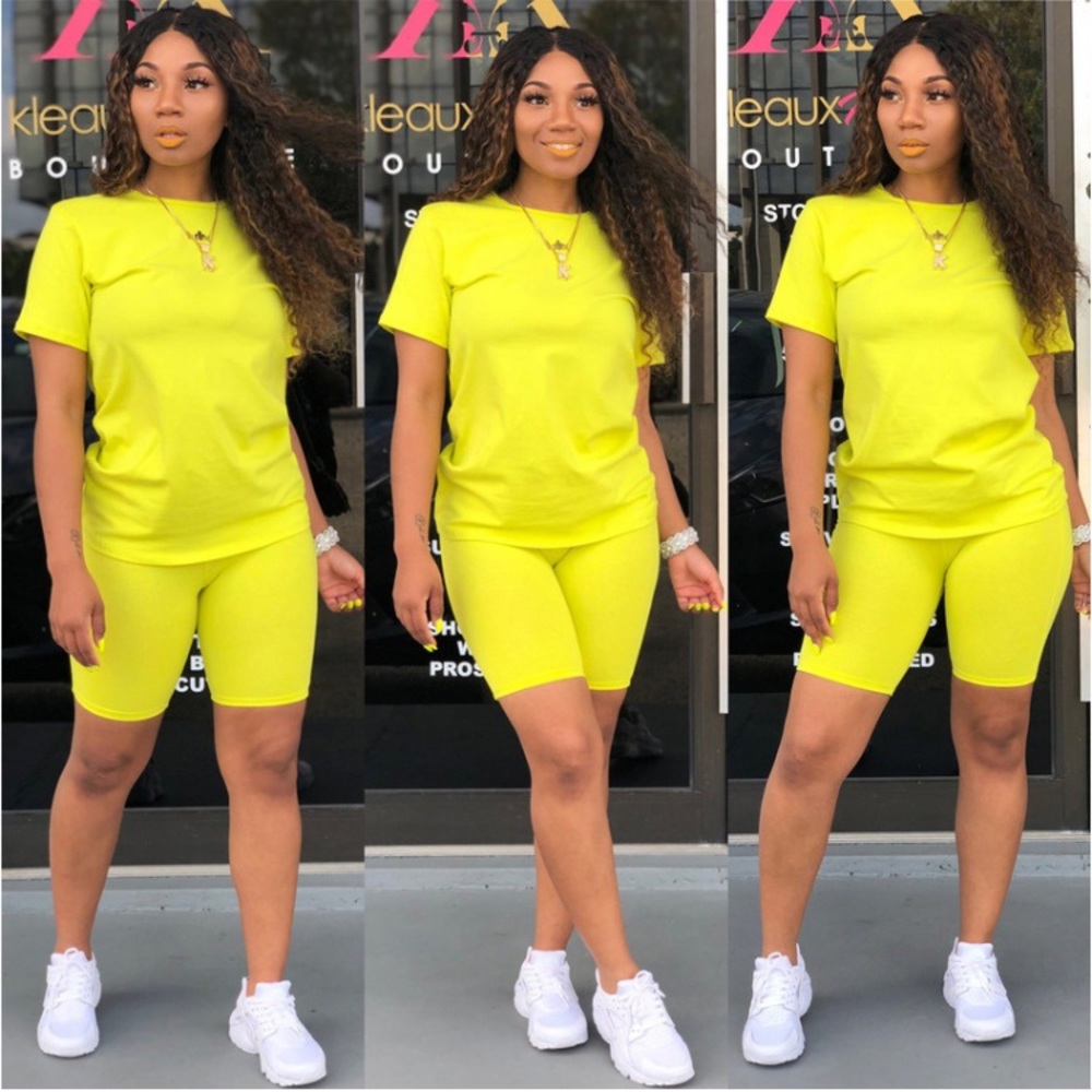 💛Yellow Two piece short set 💛